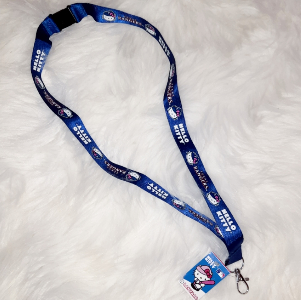 NWT Hello Kitty x Texas Rangers Lanyard
